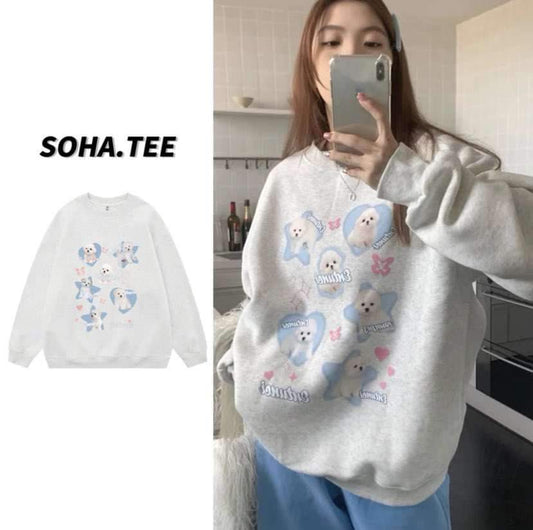 Sweater nỉ bông nhiền cún