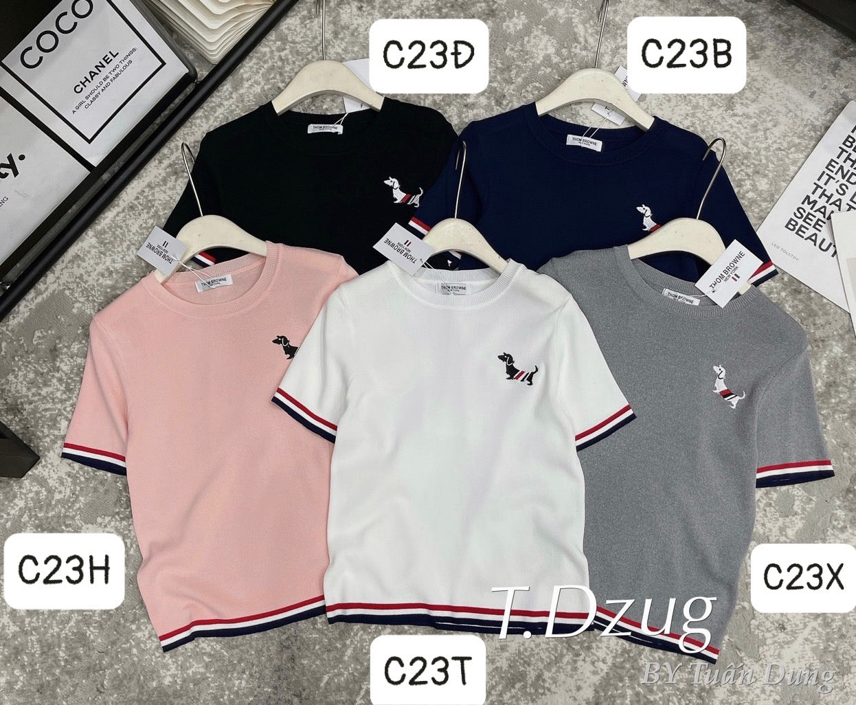 C23 - Hồng/ Trắng/ Xám/ Đen/ Navy Blue